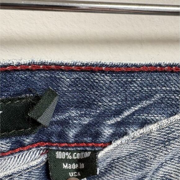 Vintage J.Crew Men’s Jeans 33x30 Made in USA | Straight Leg Distressed Denim - Picture 7 of 9